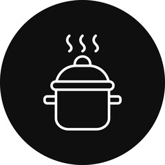 Obraz premium Cooking Pot Vector Icon Design