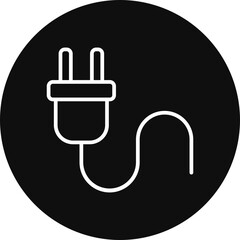 Plug Vector Icon Design