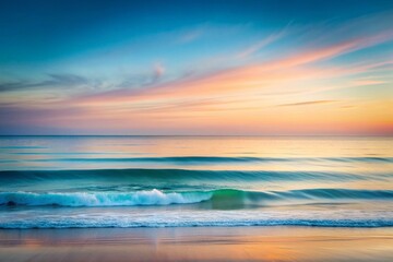 Minimalist Seascape: A tranquil and serene mix with subtle hues, clean lines, and calming waves.