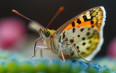 Obraz premium butterfly on a flower 