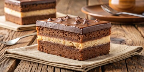 Nostalgic Choco-Sponge Memories: Classic, comforting sponge paired with nostalgic chocolate flavors, evoking a sense of sentimentality and familiarity in sepia tones.