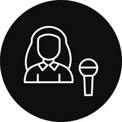 Presenter Vector Icon Design