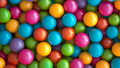 Obraz premium different colors of ball background for posting and status generated by AI
