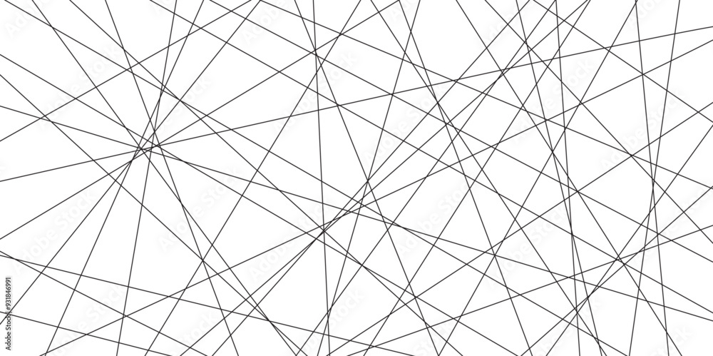 Aufkleber Abstract black lines with white background. Creative and geometric shape with luxury pattern and paper texture design. abstract background with stripes for website design Technology background.	