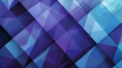 Obraz premium Design a horizontal static abstract background with geometric shapes in shades of blue