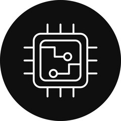 Processor Vector Icon Design