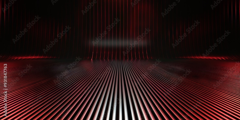 Wall mural abstract red and black are light pattern with the gradient is the with floor wall metal texture soft