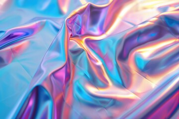 Abstract holographic background with iridescent colors and texture.