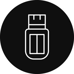 Usb Stick Vector Icon Design