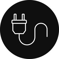 Plug Vector Icon Design
