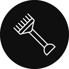 Rake Vector Icon Design