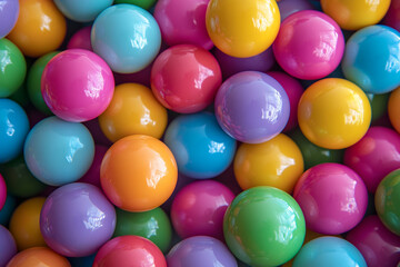 different colors of ball background for posting and status generated by AI