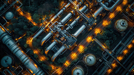 Urban natural gas pipeline network overview