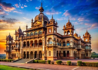 Obraz premium Renaissance Heritage: Historical, dignified, rich hues, grand architecture, timeless