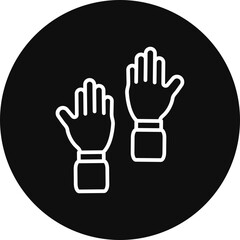 Hand up Vector Icon Design