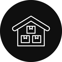 Warehouse Vector Icon Design