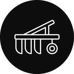 Plow Vector Icon Design