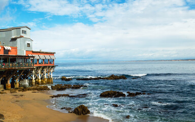 building near Monterey Bay