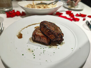 delicious filet mignon steak
