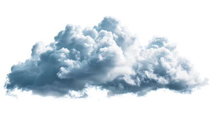 Big cloud isolated on withe background