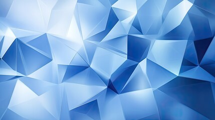 Obraz premium Blue background with polygonal shapes, giving a modern, abstract design