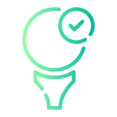 golf ball gradient icon