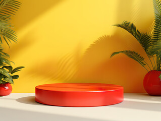 Obraz premium Beautiful Summer sales podium background