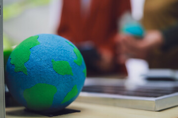 Solar cells, recycling, renewable energy, reduce greenhouse effect and global warming problems.