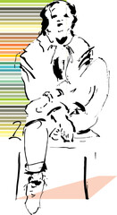 sketch model brush and color