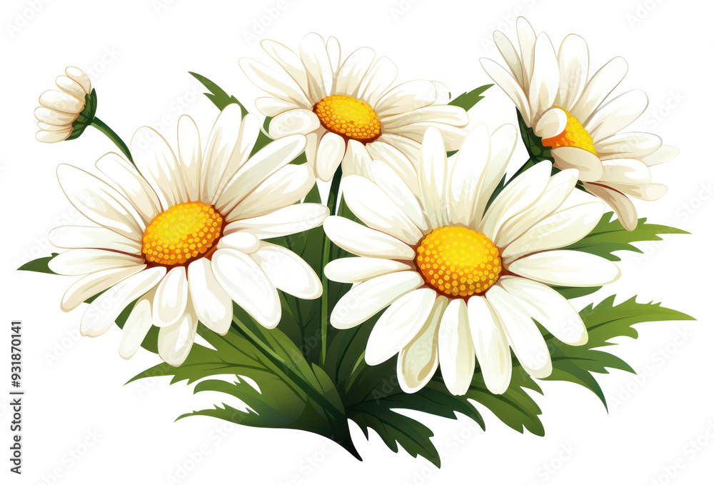 Sticker png daisy flower plant white.