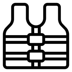 swimming jacket icon