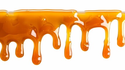 Dripping caramel syrup