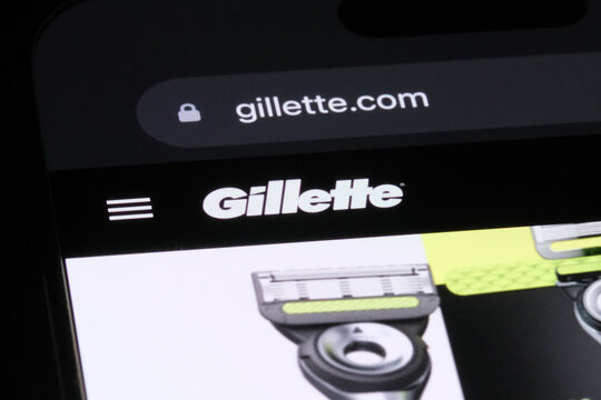 Shanghai,China-August 20th 2024: Gillette company brand logo