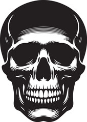 Vintage human skull concept vactor file download.