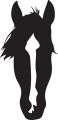 Horse head silhouette vector artwork