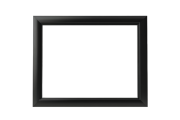 Ein leerer schwarzer Bilderrahmen, Rahmen Mockup 