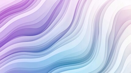 A smooth and calming abstract background with flowing waves in shades of purple and blue, evoking sense of tranquility and serenity. 