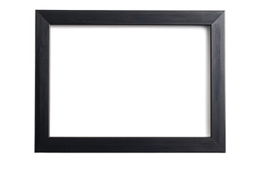 Ein schlichter, leerer schwarzer Bilderrahmen 