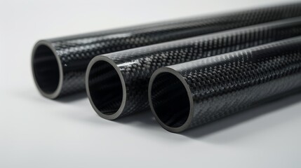  various carbon fiber cylindrical tubes