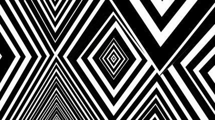 simple strips in symmetrical geometric shapes using monochrome colours
