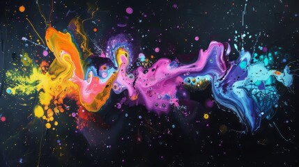 Creative Abstract Design with Dynamic Colors