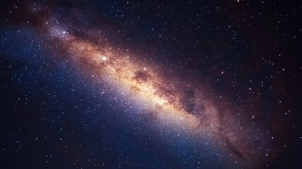 Obraz premium The Milky Way Galaxy Shining Brightly in the Night Sky