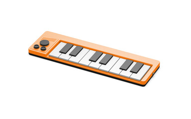 Mini Piano Keyboard 3d Rendering