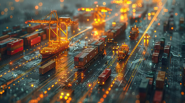 Dynamic global transportation network in action