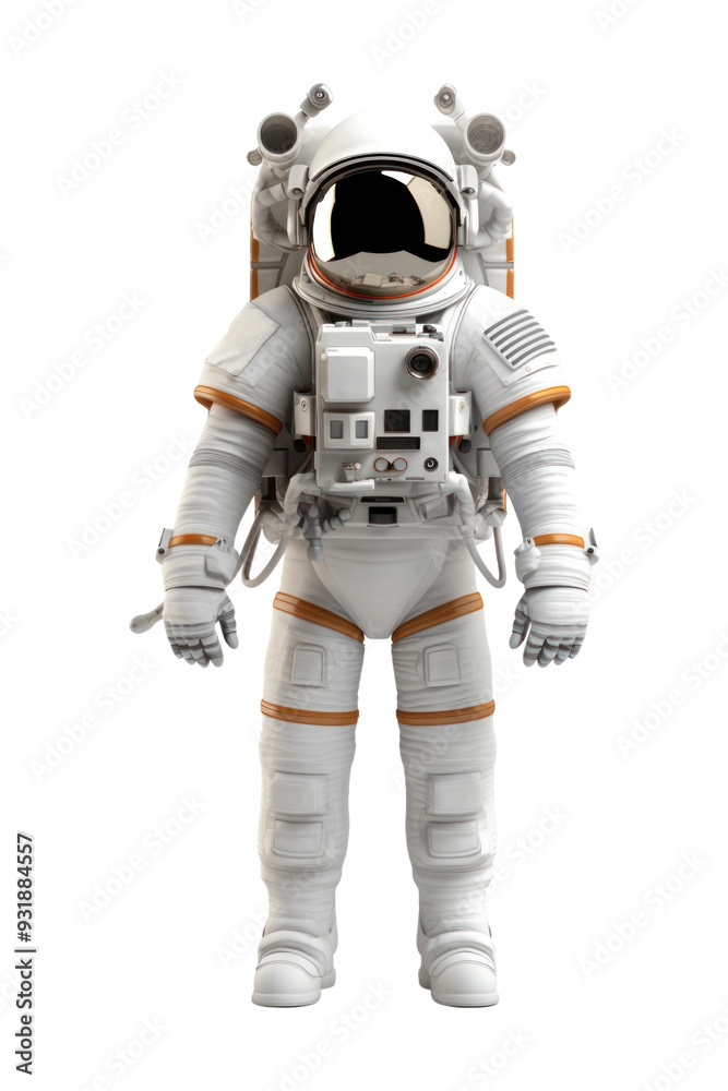 Wall mural PNG Astronaut robot white white background.