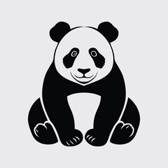 Panda bear vector illustration art