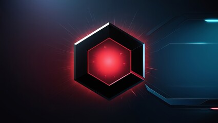 "Polygonal Radiance: A Futuristic Tech Vision"