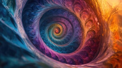 Colorful Spiral Pattern