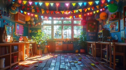 Festive and colorful illustration celebrating the start