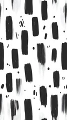 Black Cylinders, Circles, Bars on White Background, Abstract Image, Texture, Pattern, Wallpaper, Cover and Screen of Smartphone, Cell Phone, Computer, Laptop, 9:16 and 16:9 Format